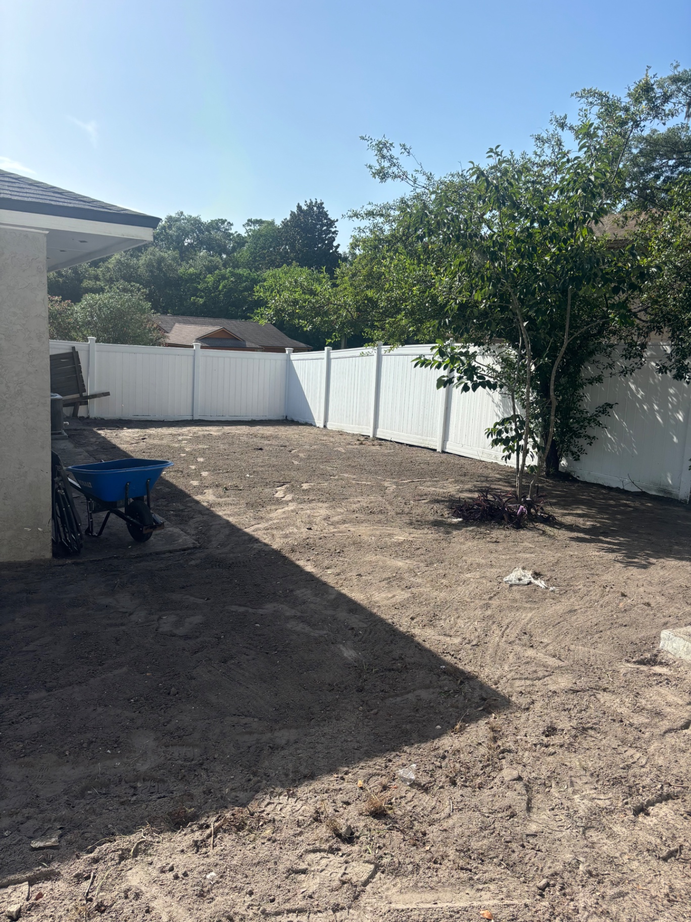 Before — Sod Install · Side Yard